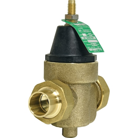 Watts 3/4 In Lead-Free Water Pressure Reducing Valve, Double Union Solder 0009481